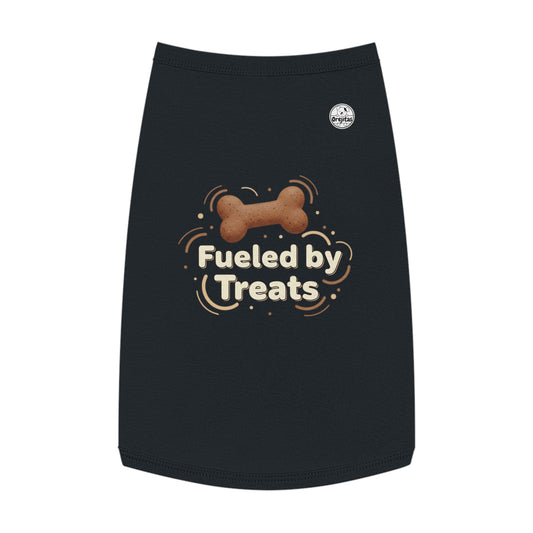 Pet Tank Top - "Fueled by Treats" Dog Tee